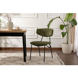 HANAH HOME Set 2 stolice Nancy Green Black