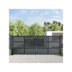 Vrtna vrata antracit 400x125 cm čelik
