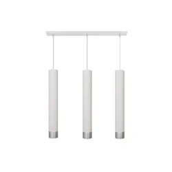 LED luster na sajli TUBA 3xGU10/4,8W/230V bela/sjajni hrom