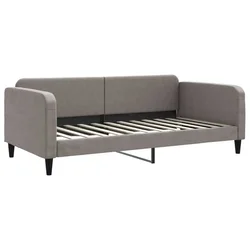 Vidaxl Raztegljiva postelja taupe 100x200 cm blago