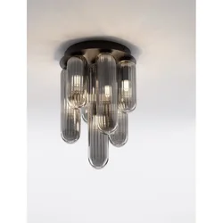 GUSTAVE PLAFONSKA LAMPA G9 /IP20/SIVA & MATT CRNA