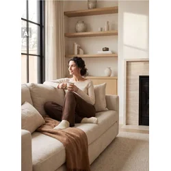 Sinsay - Rebraste soft touch flare pantalone sa dodatkom viskoze - braon