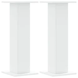Stalci za biljke 2 kom bijeli 30 x 30 x 80 cm konstruirano drvo