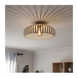 Eglo 901747 - Stropna svetiljka MOGANO 1xE27/40W/230V, prečnik 43 cm, krem boja