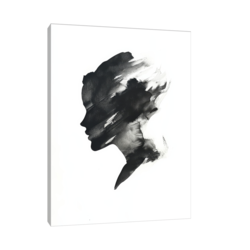 Canvas Slika na platnu Crno beli portret, Bez rama, 45x60cm
