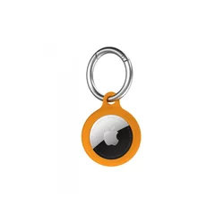 NEXT ONE Silicone Key Clip for AirTag Ballet Leaf Orange