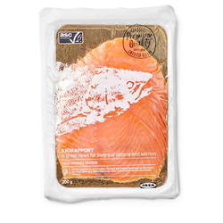 SJÖRAPPORT Hladnodimljeni losos, ASC sertifikat/smrznuto