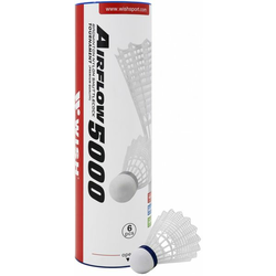 WISH plastične loptice za badminton Air Flow 5000 (6 kom), bijele