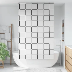 Rolo zavjesa za tuš 120x240 cm širina tkanine 116 cm