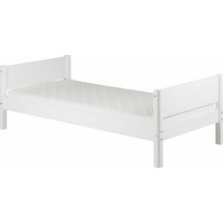 Flexa Enojna postelja WHITE 90x190 cm-Bela