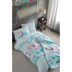 Posteljina Cotton Life 160x220cm Unicorn blue ( VLK000389-unicornblue )