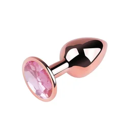 Diamond Rose Gold Butt Plug Large