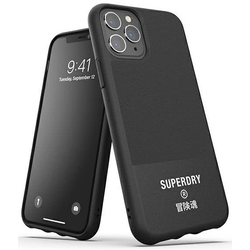 SuperDry Moulded Canvas iPhone 11 Pro Ma x Case čierny/black 41550 (SUP000005)