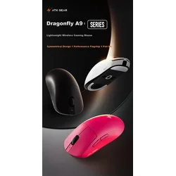 ATK LieKong Bežični gaming miš, Bluetooth, USB, Roze