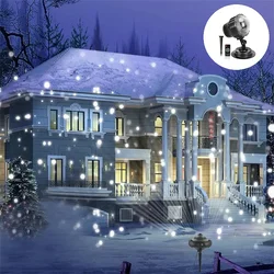 Led projektor snežne pahulje tačkice – BELA – sa daljinskim