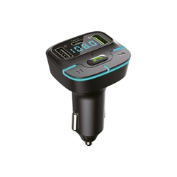 Avto Bluetooth 5.3 FM oddajnik/transmitter z LED osvetlitvijo + USB-C polnilnik