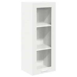 Vidaxl Viseča omarica z vrati Bela 40 x 31 x 100 cm Konstruiran les