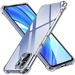 Techsuit Shockproof Clear Silicone prozirna maskica otporna na udarce za Xiaomi Mi 11 Lite 4G / Mi 11 Lite 5G / 11 Lite 5G NE