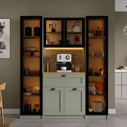 Hanah Home ormar za kafe kutak Nero Duo 1600-246, 160 cm, zeleni