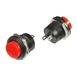 Pritisno stikalo PBS-507BR 250V AC rdeče IZKLOP-(VKLOP) 5 kosov