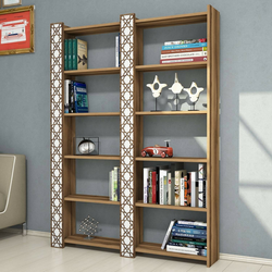 HANAH HOME Polica za knjige City 2 Walnut White