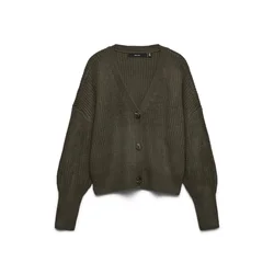 VERO MODA Pletena jopa VMLea temno zelena