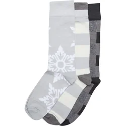 Snowflake Christmas Socks - 3-Pack