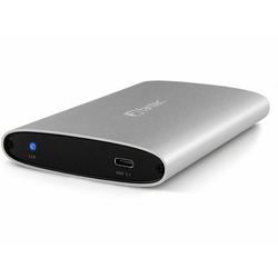FANTEC ohišje 6cm USB Typ C ALU-25U31 ALU, srebrno