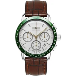 Zeppelin 8878-4 Mens Watch New York Chronograph 43mm 5ATM