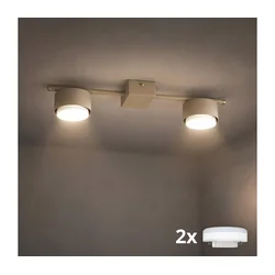 Brilagi - LED RGB prigušiva ugradni spot MONO 2xGX53/14W/230V Wi-Fi Tuya bež