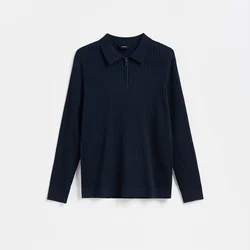 Reserved - Rebrasti polo džemper
