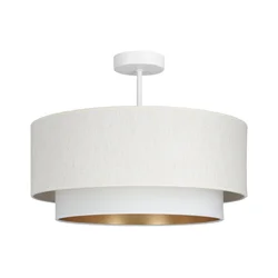 Plafonski luster NATIA 1xE27/60W/230V O 45 cm bela
