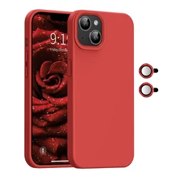 Maska Magnetic Lens za iPhone 13, Crvena