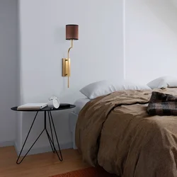 Opviq Zidna lampa Lumora-15338, 14x22x72cm, IP20, Zlatno-braon boje