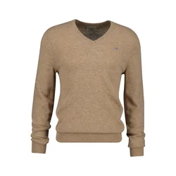 GANT Pulover Extrafine  temno modra / svetlo rjava / svetlo siva / rdeča / bela