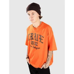 True Religion Forest Camo Oversized moška majica koi orange