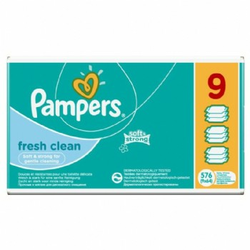 PAMPERS vlažne maramice Fresh Clean, 9x64 kom