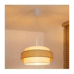 Brilagi - Luster na sajli SPACE 1xE27/60W/230V prečnik 40 cm bež/krem