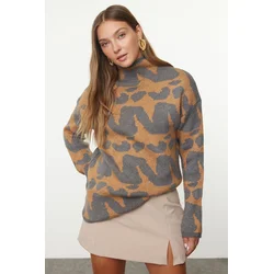 Trendyol Anthracite Soft Texture Knitted Sweater