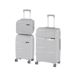 Komplet kovčkov TraveLux Voyager IX na kolesih sive barve