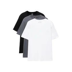 Pull&Bear Majica  siva / črna / bela