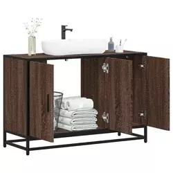 Kupaonski ormarić za umivaonik boja hrasta 90x33x60 cm drveni