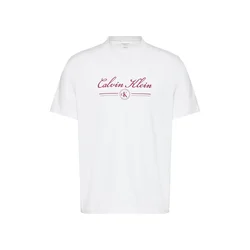 Calvin Klein Jeans Majica rdeča / bela