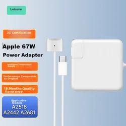 Youpin Punjač za laptop Apple, USB-C na MagSafe 3, 67W