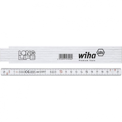 WIHA 27058 Sklopivi metar LongLife, 2 m, metrički, 10 segmenata, žuta