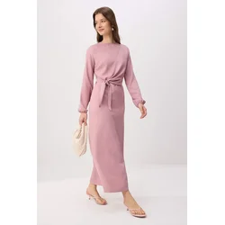 Trendyol Modest Ženska haljina Tctss25Eb00129, Roza