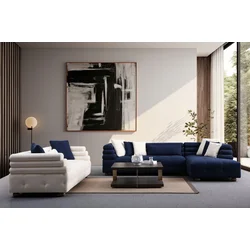 Atelier del Sofa Ugaona garnitura Boston, 300x186 cm, Plava