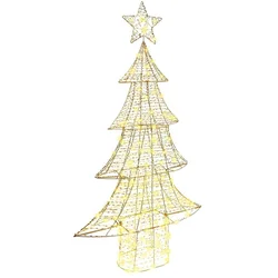 Božićno drvce s 160 LED svjetlima Topla bijela 151 cm PET