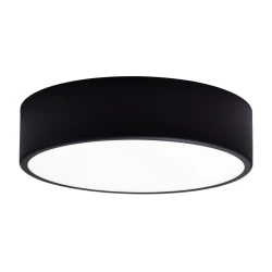 Plafonsko svetlo sa senzorom CLEO 2xE27/24W/230V, prečnik 30 cm, crno