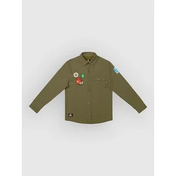 The Dudes Campfire Shirt olive branch